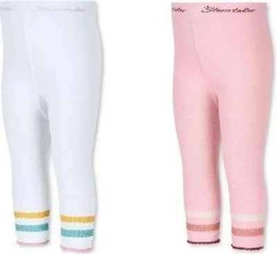 Produktbild von Sterntaler Capri Leggings Doppelpack rosa / weiß 74