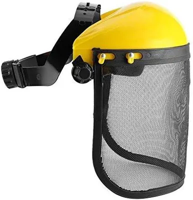 Produktbild von Schutzhelm, Sicherheitshelm mit Vollvisier, forstwirtschaftlicher Schutz für Motorsägenbenutzer (gelbe Kappe)