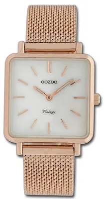Produktbild von Oozoo Vintage Series Damenuhr Quarzuhr Analog mit Metallarmband rosegold D3UOC9846A