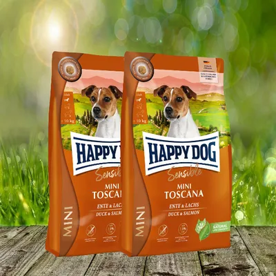Produktbild von Happy Dog Sensible MINI Toscana 2 x 4 kg