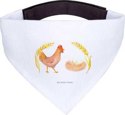 Produktbild von Mr. & Mrs. Panda Hunde Halstuch Huhn Stolz - Weiß - Geschenk, Hunde-Halstuch, Hühner, Hund, Bauernhof, Für, Henne, Bandana, Eier, Hahn, Geburt, Spruch