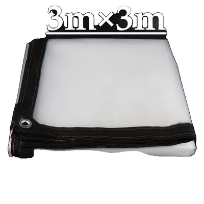Obrázok produktu pre Priehľadná plastová PE fólia, hrúbka 012 mm, ochrana proti dažďu, hrúbka 0,12 mm, 3x3 m