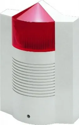 Produktbild von Alarmeinheit mit Blitzsignalsystem, IP54, Monacor Außensirene