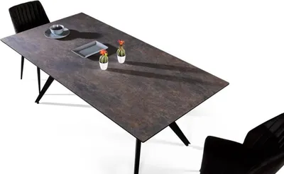 Obrázok produktu pre Rozťahovací jedálenský stôl Stôl do jedálne Kuchynský stôl z dreva čierny Stôl