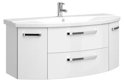 Obrázek produktu pro Koupelnová skříňka pod umyvadlo Pelipal Xpressline 4010 bílá vysoce lesklá 116,3 x 49,2 x 46 cm 4010.091218