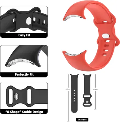 Immagine prodotto di Per Google Pixel Watch 1 + 2 Watch TPU Silicone Strap Taglia S Donne Braccio Band Sport Nuovo