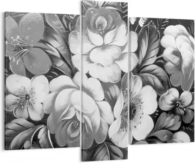 Produktbild von Bild auf Leinwand - Leinwandbild - Blume Blumenstrauß Blatt - 95x80cm - Wand Bild - Wanddeko - Leinwanddruck - Bilder - Kunstdruck - Wanddekoration - Leinwand bilder - Wandkunst - CB95x80-3896