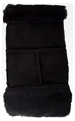 Produktbild von Winterhandschuhe für Damen, dick, weich, aus echtem Schaffell, fingerlose Fäustlinge