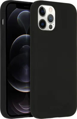 Immagine prodotto di Custodia in silicone liquido Accezz con MagSafe iPhone 12 (Pro) - Nero