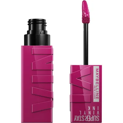 Immagine prodotto di Maybelline New York Lip Colour Rossetto liquido senza sbavature a lunga durata Finitura lucida SuperStay Vinyl Ink Unafraid
