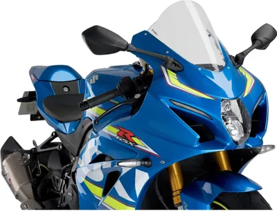 Produktbild von Windschild Puig R-Racer-Scheibe 288 x 285 mm mit ABE für Suzuki GSX-R1000, GSX-R1000R Bj. 2017 - 2021