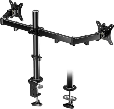 Produktbild von BONTEC Verstellbare Halterung für zwei Monitore 13-32 Zoll Schwarz