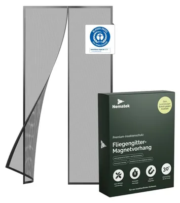 Immagine prodotto di Porta zanzariera 90x210 cm - Magnetica e senza necessità di foratura