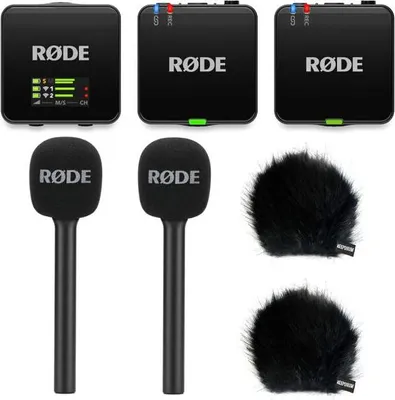 Zdjęcie produktu dla Mikrofon bezprzewodowy Rode GO Gen 3 Interview Set 2 BK