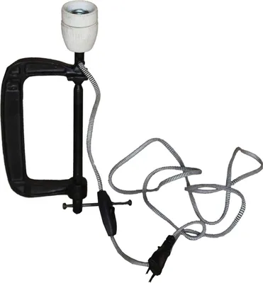 Obrázok produktu pre Stolná lampa zo skrutkovej svorky - upcyklácia