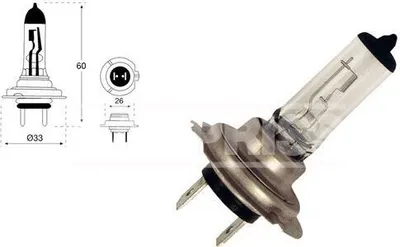 Produktbild von 1x CARPRISS H7 Glühlampe Fernlicht 12V 55W PX26d Halogen 79780240
