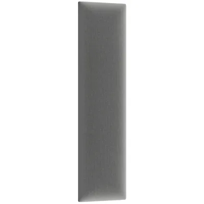 Produktbild von nabbi Rechteckiges gepolstertes Wandpaneel Quito 15x60 cm - grau
