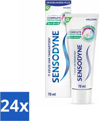 Produktbild von Sensodyne - Zahnpasta - Komplettschutz + Frischer Atem - Frischer Atem - 75 ml - Vorteilspack - 24 Stücke
