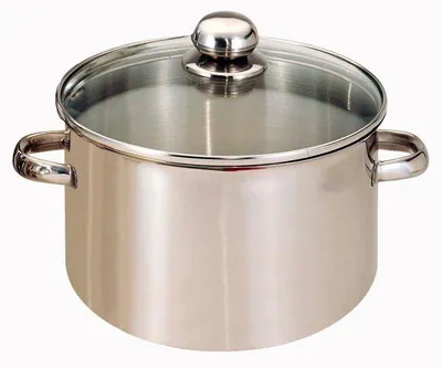 Obrázek produktu pro Faitout – BAUMALU – 24 cm – Nerezová ocel – Skleněná poklice – Univerzální