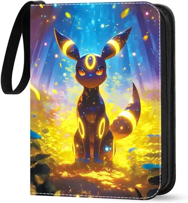 Produktbild von Pokémon Sammelkarten Album, Sammelalbum für Karten, Kunstleder Sammelalbum mit Reißverschluss, 50 Seiten 400 Taschen - 4 pocket