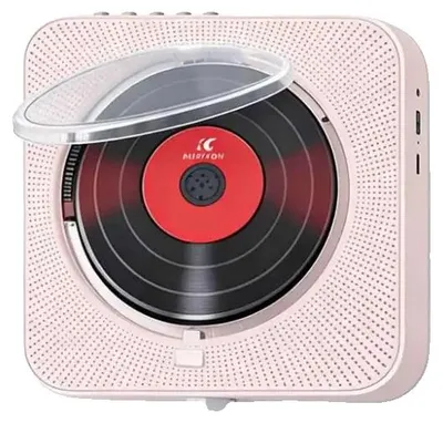 Obrázek produktu pro CD přehrávač, Bluetooth 5.0, dálkové ovládání, růžová
