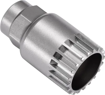 Produktbild von Fahrrad Innenlager Entferner, Werkzeug Kurbelabzieher Entferner, 24 mm Universal 20-Zahn-Tretlager, Innenlagerschlüssel für Shimano Innenlager, 1/2 Steckverbindungen