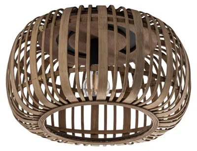 Produktbild von Lindby Deckenleuchte Canyana, natur, Rattan, Ø 40 cm