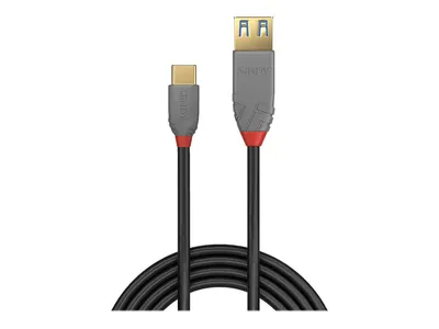 Obrázek produktu pro Lindy Black Line - USB-Kabel - USB-C (M) bis USB Typ A (W)