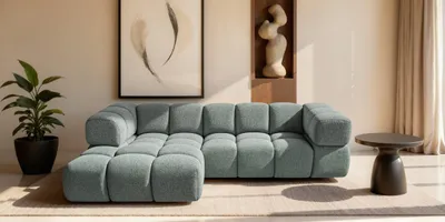 Produktbild von Kaiser Möbel Ecksofa L-Form Averro, stoff Puente, Mintz, Links