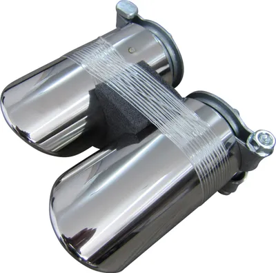 Obrázek produktu pro 2x výfukové potrubí z nerezové oceli originální kvality 50 mm pro mnoho vozidel