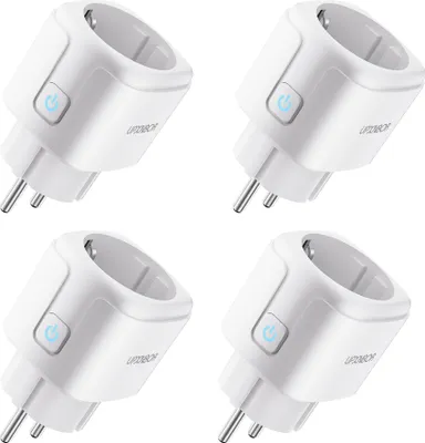 Immagine prodotto di Presa intelligente UPXNBOR, presa Wi-Fi per la casa intelligente da 16 A con misurazione del consumo energetico, compatibile con Alexa, Google Home, timer e accesso remoto tramite app