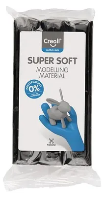 Productafbeelding van Creall Creall Superzacht Kleiblok Zwart 500g