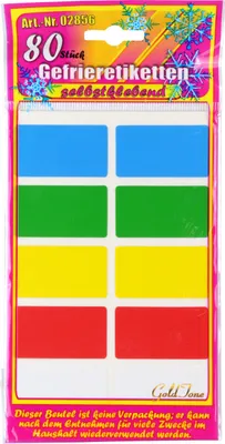 Zdjęcie produktu dla Etykiety do zamrażarek 80s różne kolory