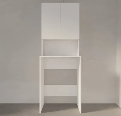 Produktbild von Skye Decor, Adr-482-Bb-1, Waschmaschinenschrank, 100 % Melaminbeschichtete Spanplatten, Weiß, 65 x 60 x 182 cm
