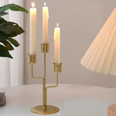 Obrázok produktu pre Držiak na sviečky Gouden Kandelaar, 3 v 1