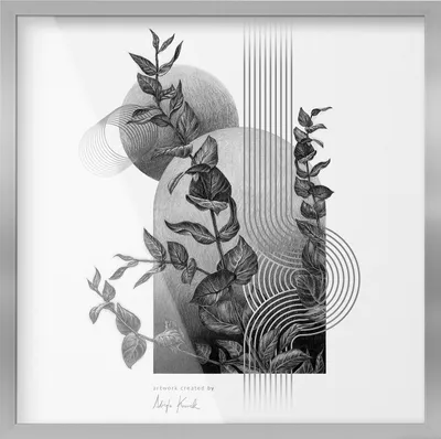 Produktbild von Bilderrahmen Silber Fotorahmen Wanddeko Collage Foto Poster 52x52 cm Modern, Design