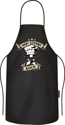 Immagine prodotto di Grembiule da chef - Grembiule da barbecue - 3 stelle - Grembiule
