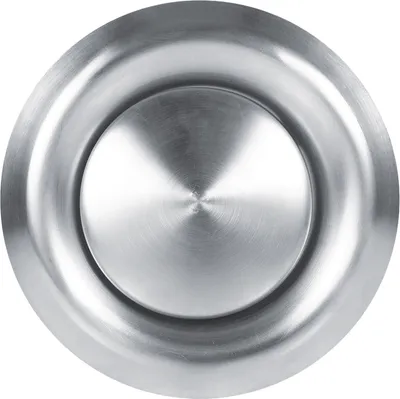 Immagine prodotto di Apertura di ventilazione regolabile a parete/soffitto in acciaio inox, copertura rotonda del condotto di ventilazione (125 mm)