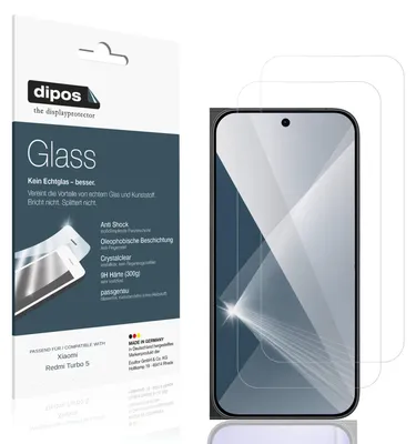 Immagine prodotto di 2x Pellicola Protettiva per Xiaomi Redmi Turbo 5 Protezione Vetro Flessibile 9H dipos