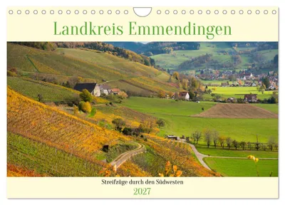 Produktbild von Kalender 2027 · US-Version · Landkreis Emmendingen – Entdeckungen im Südwesten (Wandkalender 2027 12" × 8" Querformat), CALVENDO, 12-monatiger Wandkalender