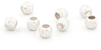 Produktbild von Vintageparts Zwischenperlen 925 Silber Facettiert 2,5 mm, 8 Stück