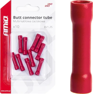 Imagen del producto de 10 conectores de la gama AMiO, modelo 03073, de cobre y PVC