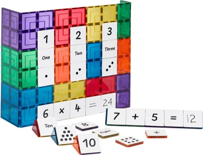 Image de Learn & Grow Tuiles magnétiques - Chiffres et calcul (40 pièces)