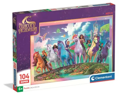 Image de CLEMENTONI CLE puzzle 104 Super UnicornAcademy 25098