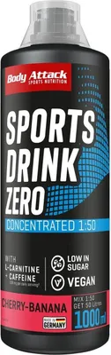 Produktbild von Body Attack Sports Drink Zero - 1000 ml Cherry-Banana