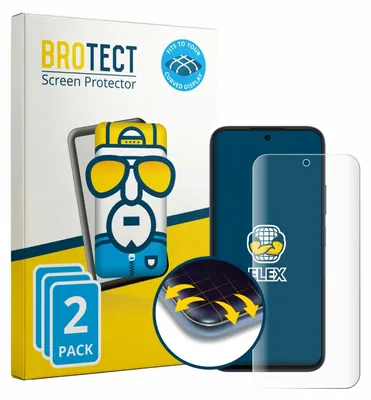 Produktbild von 2x BROTECT Fullscreen Schutzfolie für Oppo A6k Displayschutz Folie Fullcover Klar Transparent