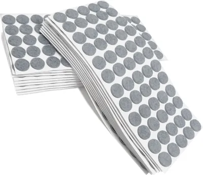 Produktbild von Adsamm® | 1200 x selbstklebende Filzgleiter / Grau / Ø 20 mm / rund / Möbelgleiter aus Filz mit 3.5 mm Stärke