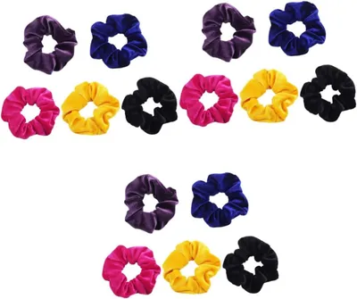 Produktbild von 15 elastische Haargummis und Haarbänder für Damen und Mädchen im Alltag