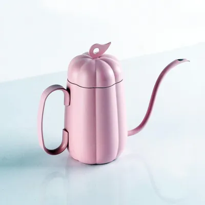 Kürbisförmige Kaffeekanne mit Schwanenhals, 450 ml
