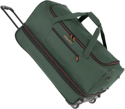 Productafbeelding van Reistas met Wielen - Koffer Tas - Zakenreizen en Vakantie - Grote Opening Hoofdvak - 70 cm - Donkergroen
